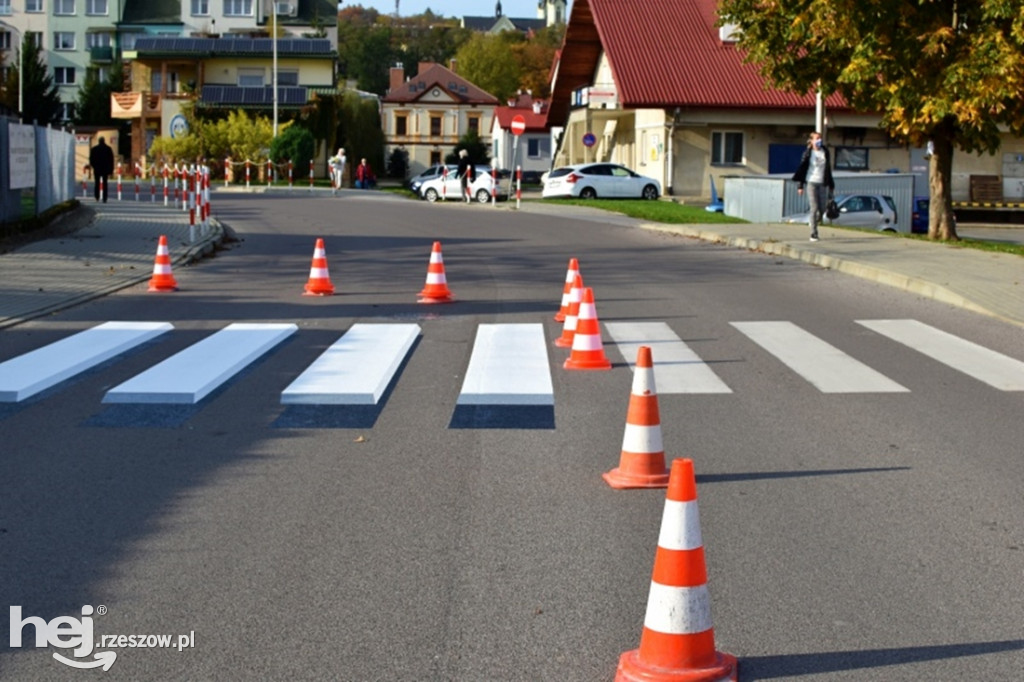 Przejście 3D przed sanocką szkołą