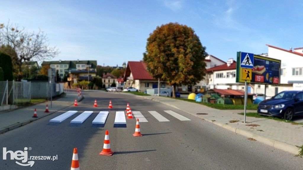 Przejście 3D przed sanocką szkołą