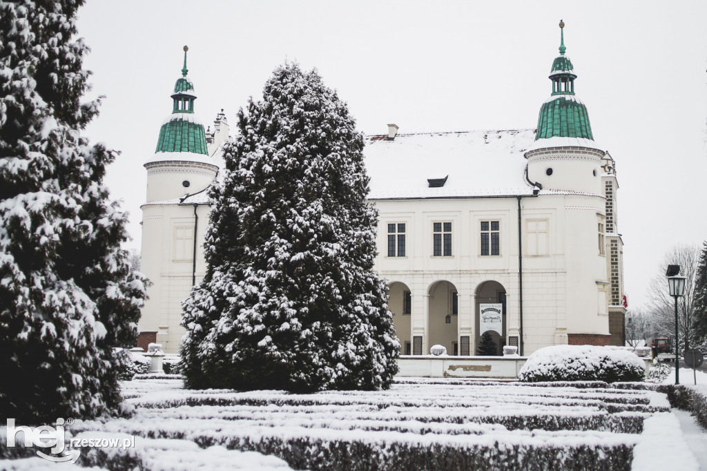 Zamek w Baranowie Sandomierskim Zimą