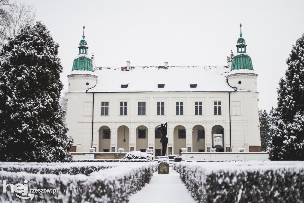 Zamek w Baranowie Sandomierskim Zimą