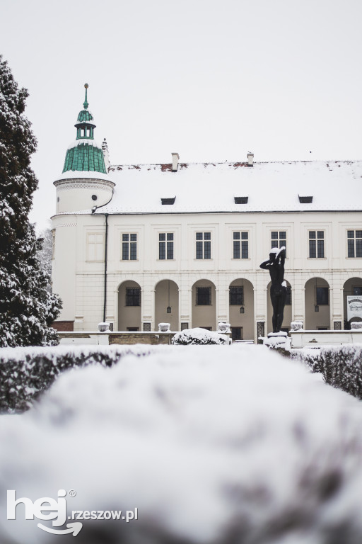 Zamek w Baranowie Sandomierskim Zimą