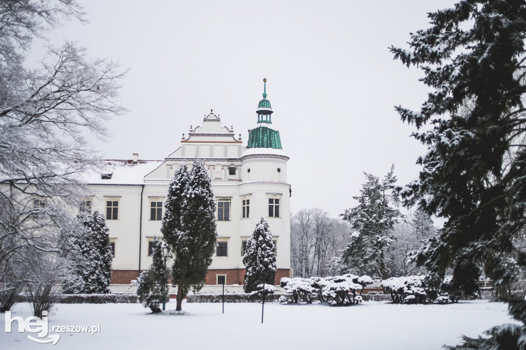 Zamek w Baranowie Sandomierskim Zimą