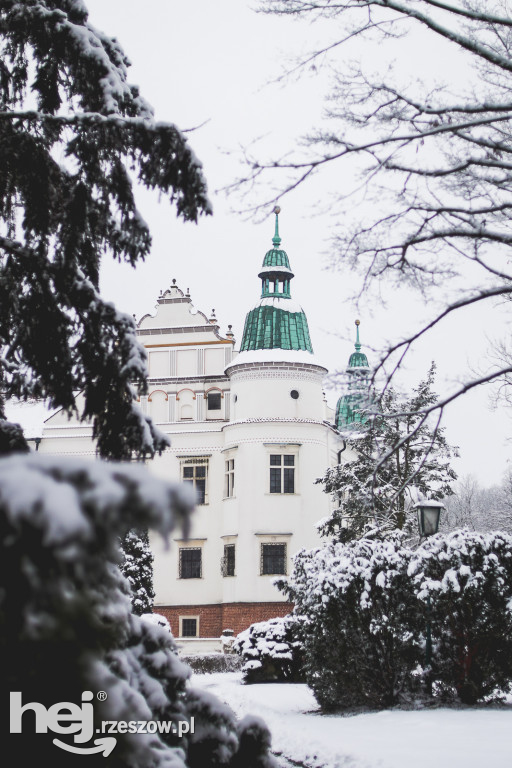 Zamek w Baranowie Sandomierskim Zimą