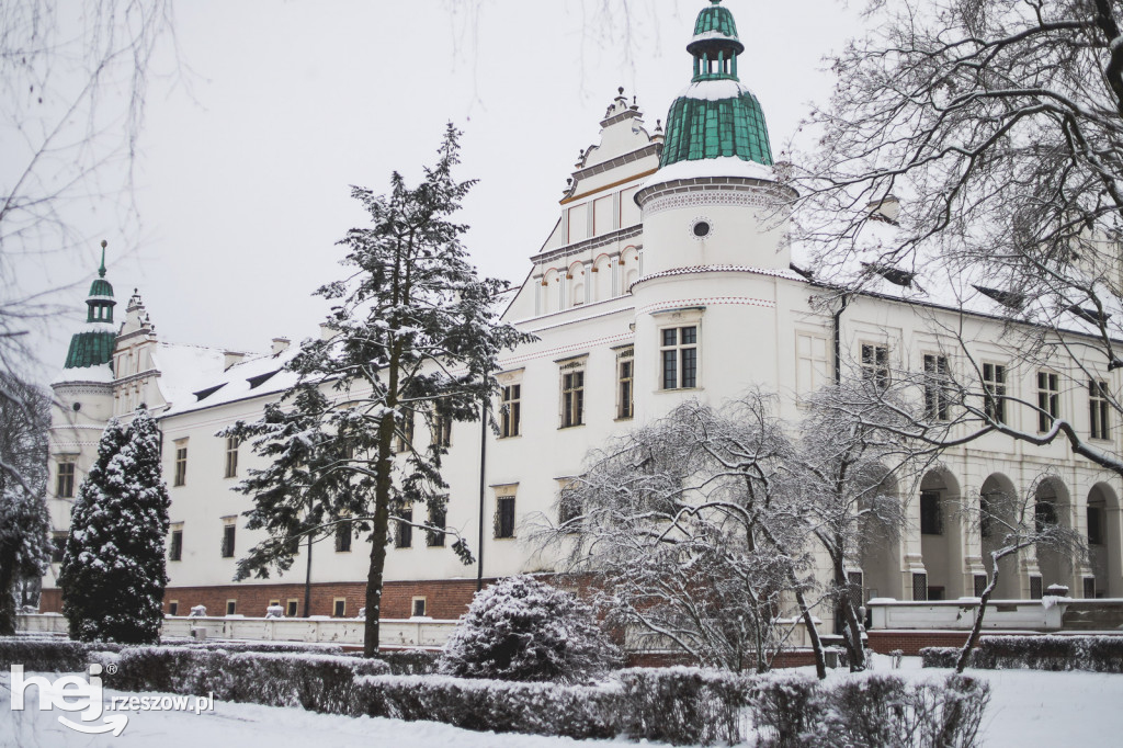 Zamek w Baranowie Sandomierskim Zimą