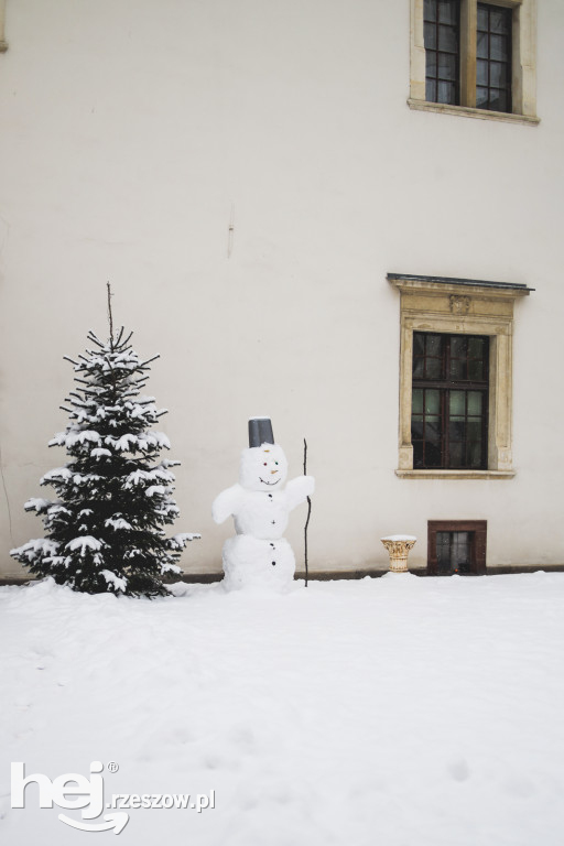 Zamek w Baranowie Sandomierskim Zimą
