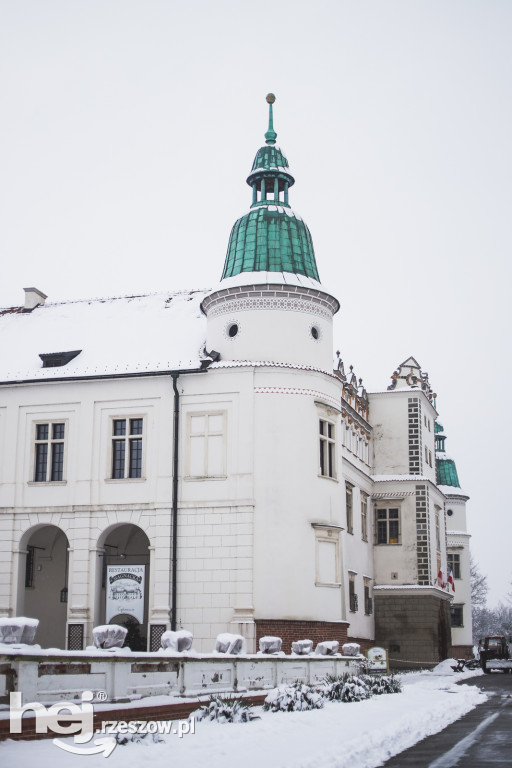 Zamek w Baranowie Sandomierskim Zimą