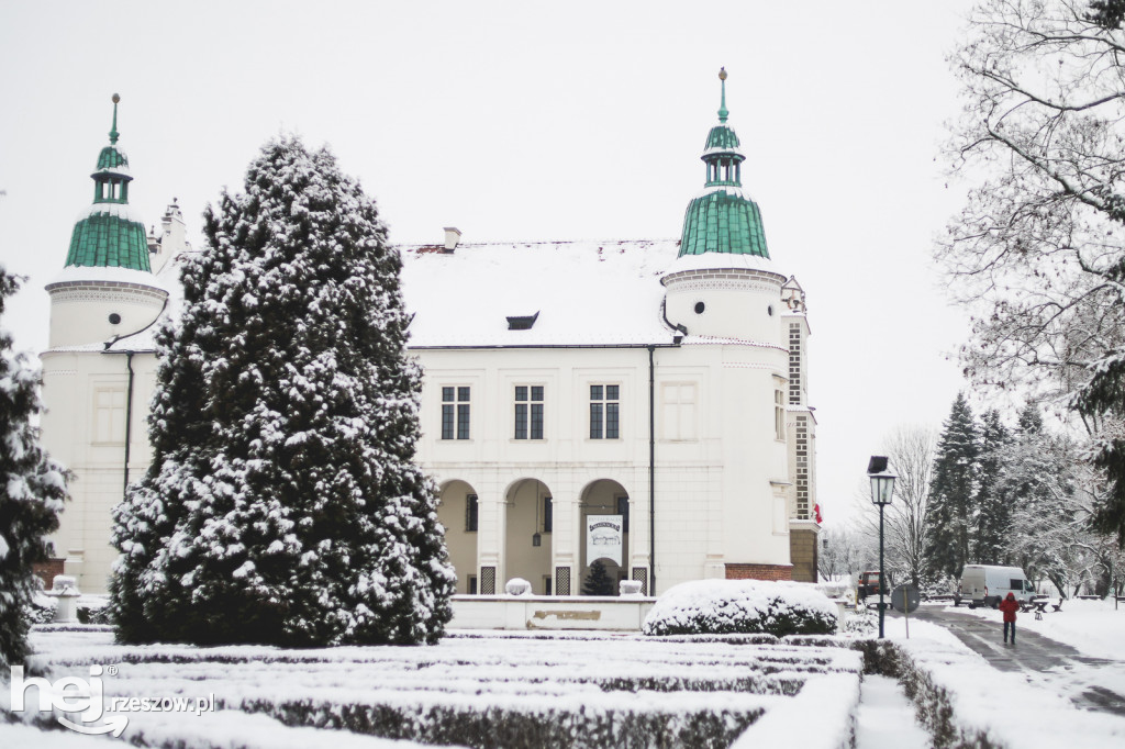 Zamek w Baranowie Sandomierskim Zimą