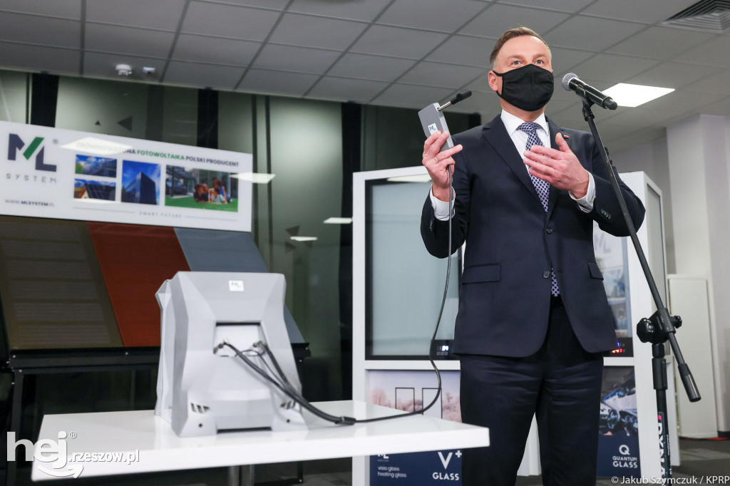 Prezydent Duda w Rzeszowie. Powstało urządzenie wykrywające COVID z oddechu