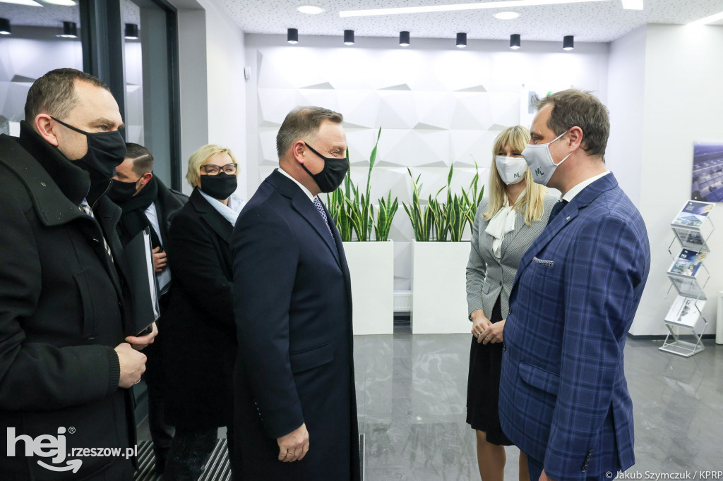 Prezydent Duda w Rzeszowie. Powstało urządzenie wykrywające COVID z oddechu
