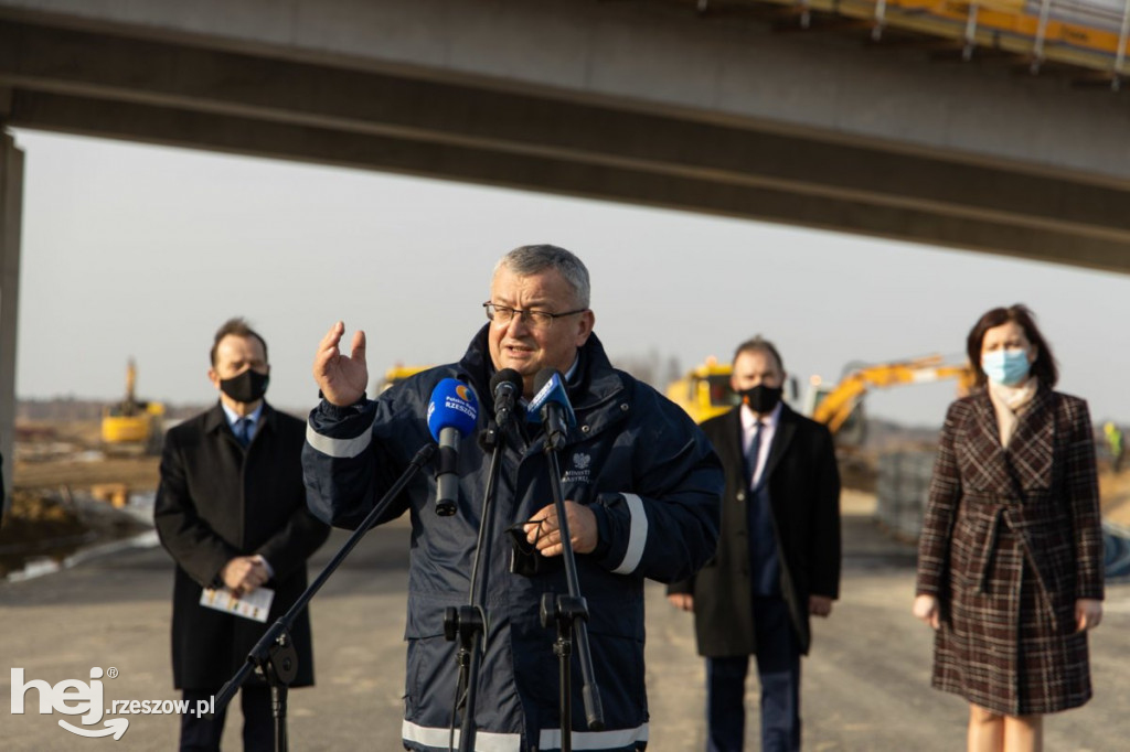 Andrzej Adamczyk na budowie S19