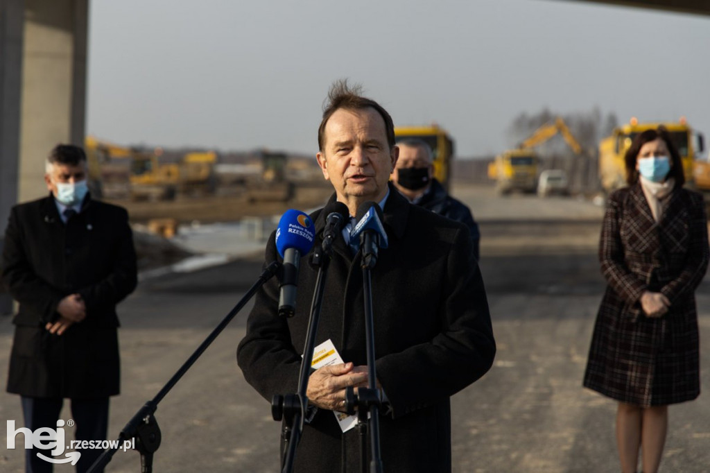 Andrzej Adamczyk na budowie S19