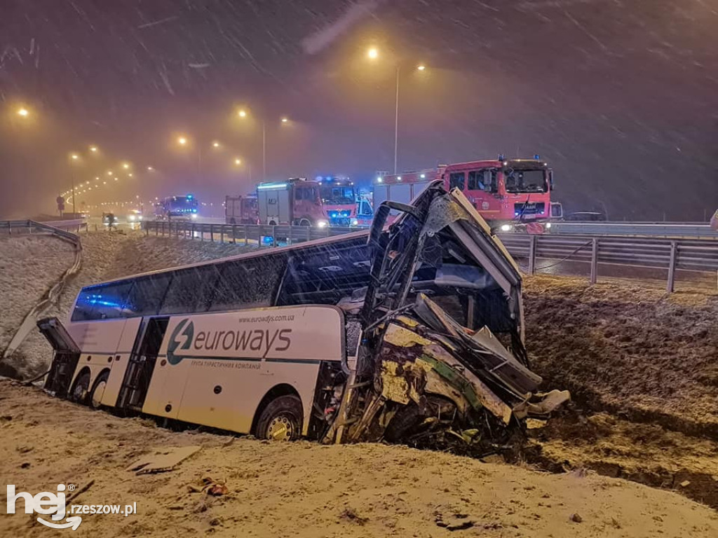 Znów katastrofa autokaru na A4! W tym samym miejscu!