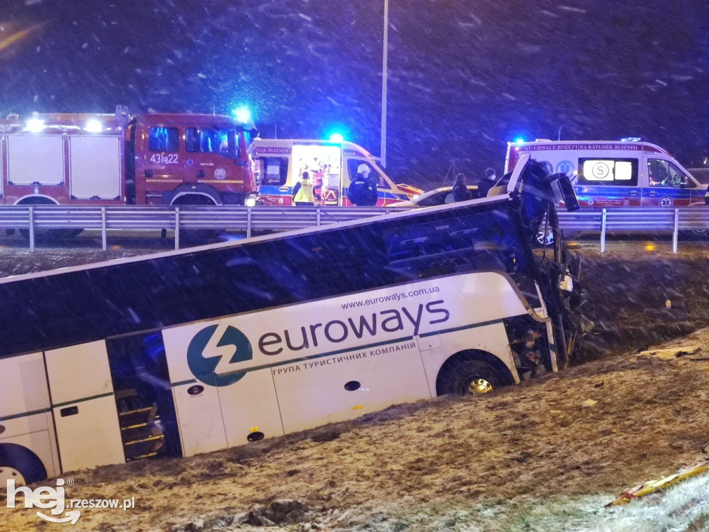 Znów katastrofa autokaru na A4! W tym samym miejscu!