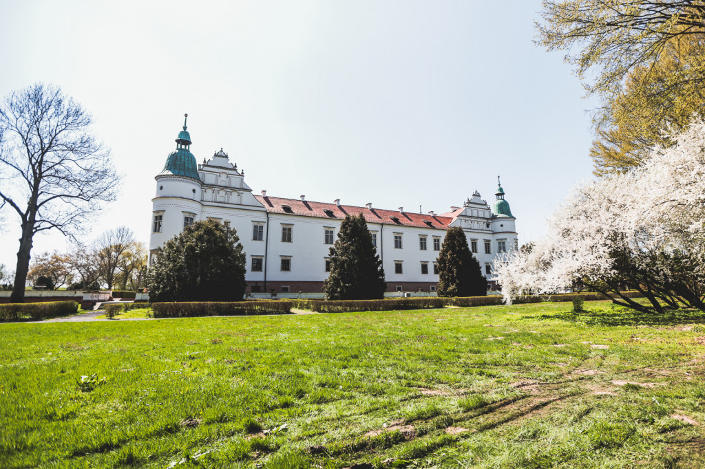 Zamek w Baranowie Sandomierskim w wiosennej odsłonie