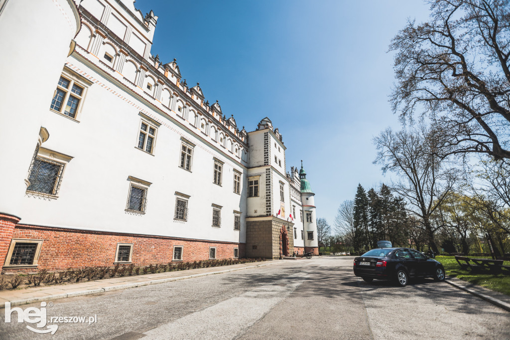 Zamek w Baranowie Sandomierskim w wiosennej odsłonie