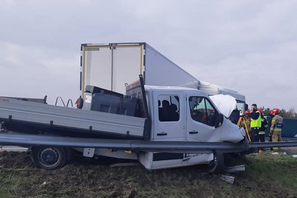 Karambol na A4 między Dębicą i Tarnowem