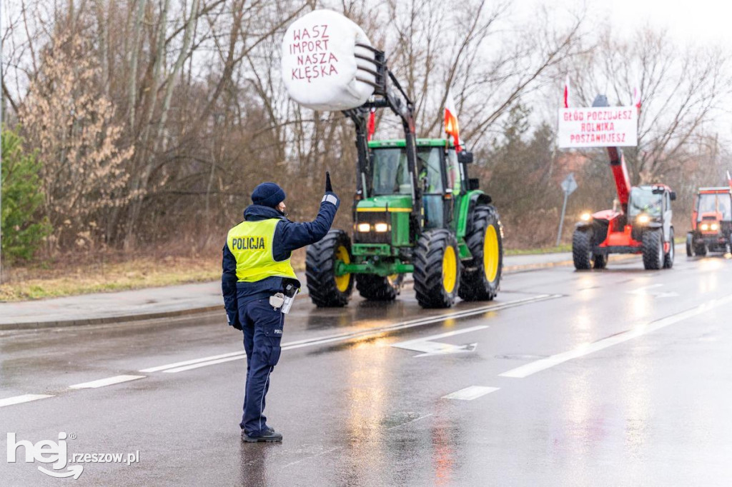 Protesty rolników na Podkarpaciu