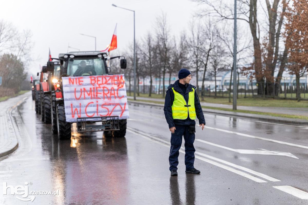 Protesty rolników na Podkarpaciu