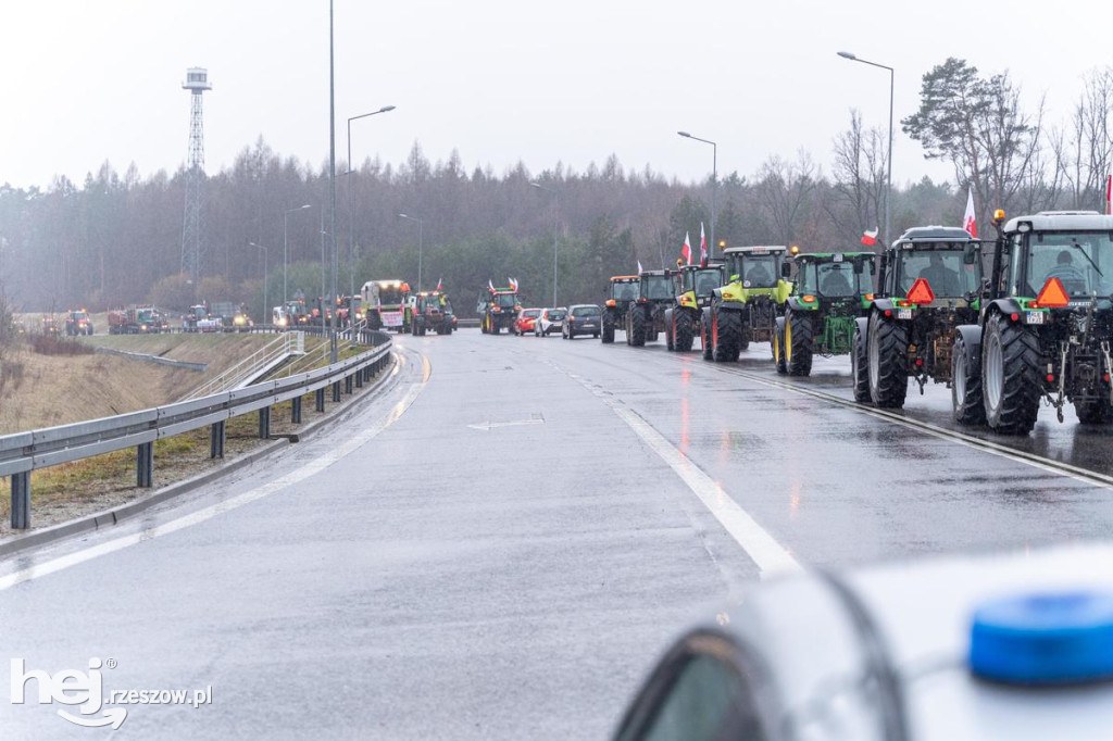 Protesty rolników na Podkarpaciu