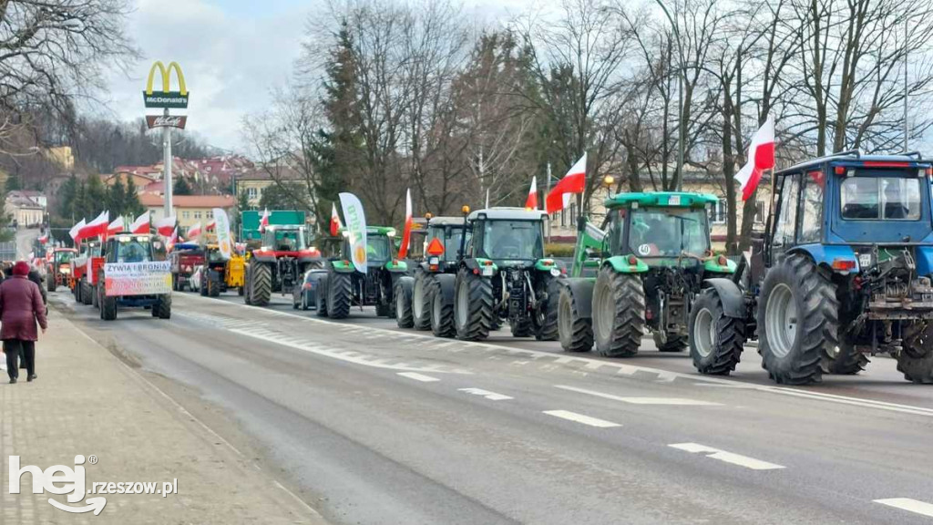 Protesty rolników na Podkarpaciu