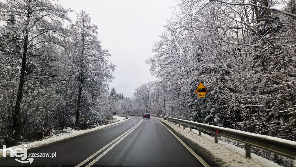 Pierwszy zimowy weekend na  południu regionu! Sporo śniegu