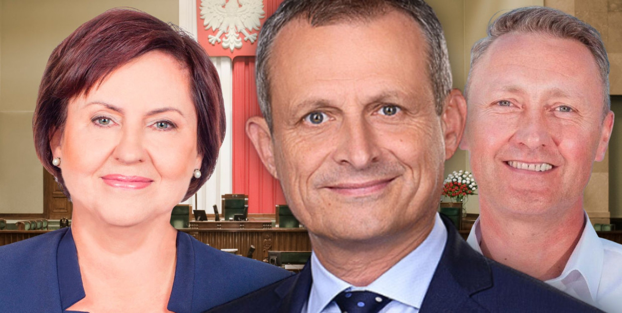 Od lewej: Renata Butryn, Zdzisław Gawlik, Jacek Wiśniewski.