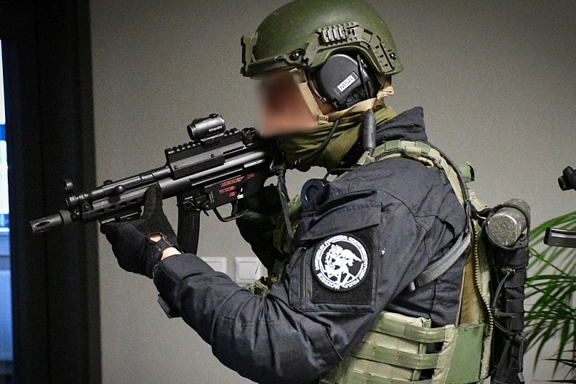 Ćwiczenia policji w Jasionce