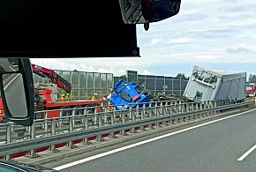 Poważny wypadek na autostradzie A4! Droga w stronę Rzeszowa zablokowana-27189