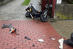 Zderzenie osobówki z motorowerem. 41-latek ranny-28612