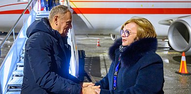 Premier Donald Tusk w Rzeszowie po wizycie w Kijowie