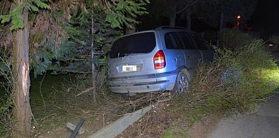 Pijany 16-latek wjechał w ogrodzenie