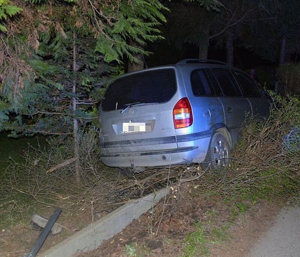 Pijany 16-latek wjechał w ogrodzenie