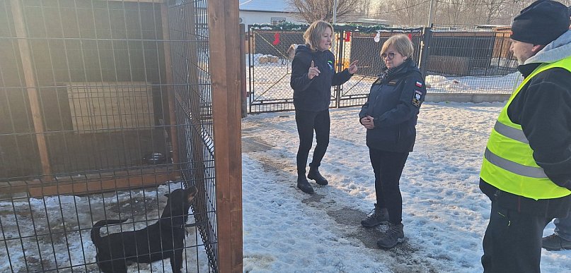 Wojewoda Podkarpacka z wizytą w schronisku w Tarnobrzegu