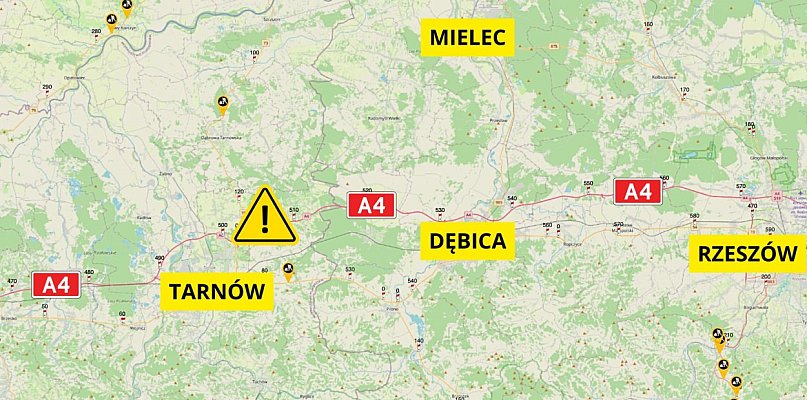 Ciężarówka wywróciła się na A4 Tarnów – Rzeszów! - 29747
