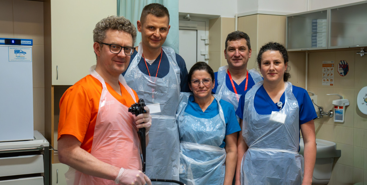 Hepatolog z Wielkiej Brytanii na szkoleniu w USK w Rzeszowie