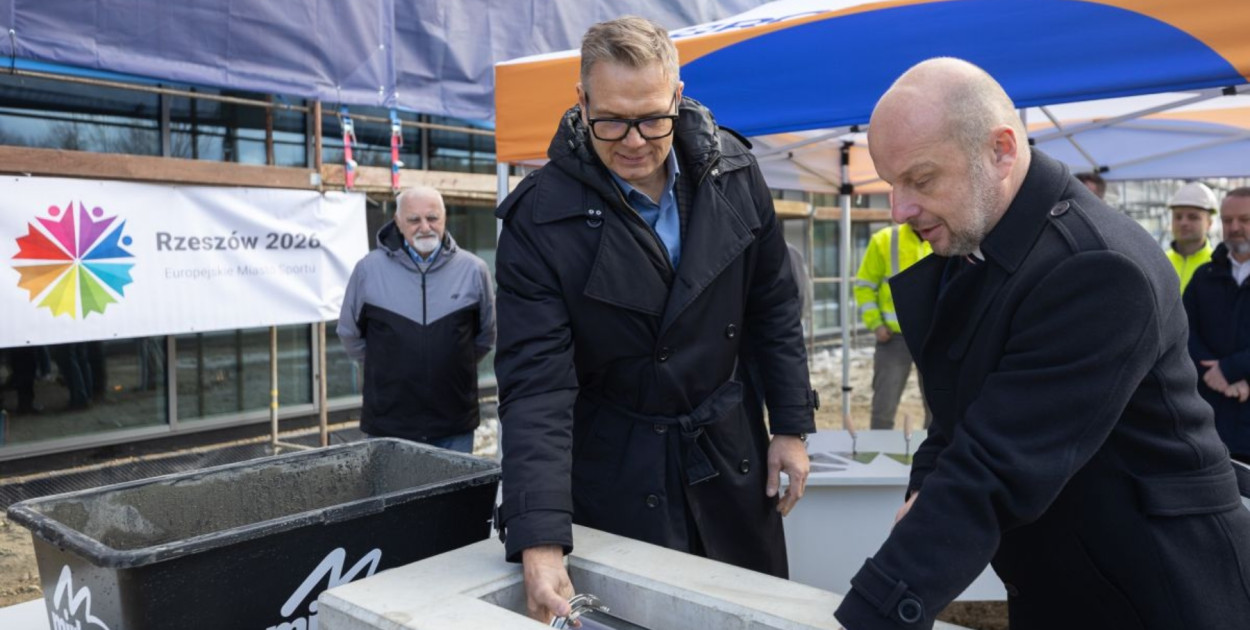 Kamień węgielny pod Podkarpackie Centrum Lekkiej Atletyki